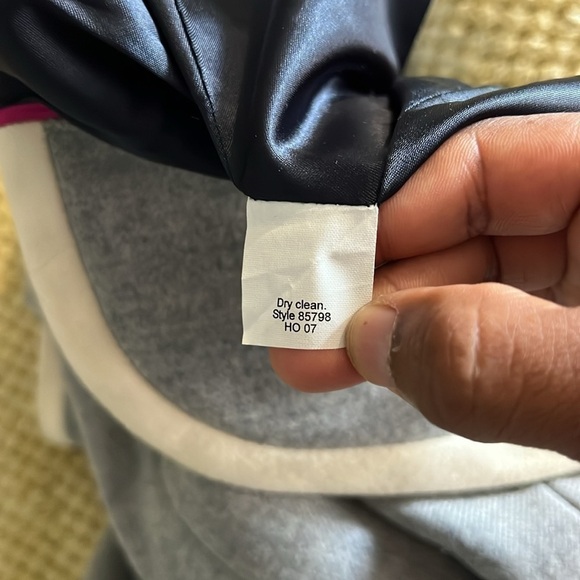 J. Crew Gray Fully-lined wool blazer Size 0 Cream trim Nautical buttons - Picture 11 of 11